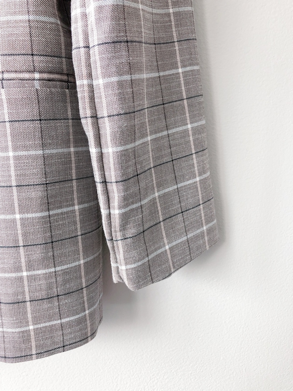 Reitman blazer size 10 women’s jacket plaid taupe - Picture 6 of 14